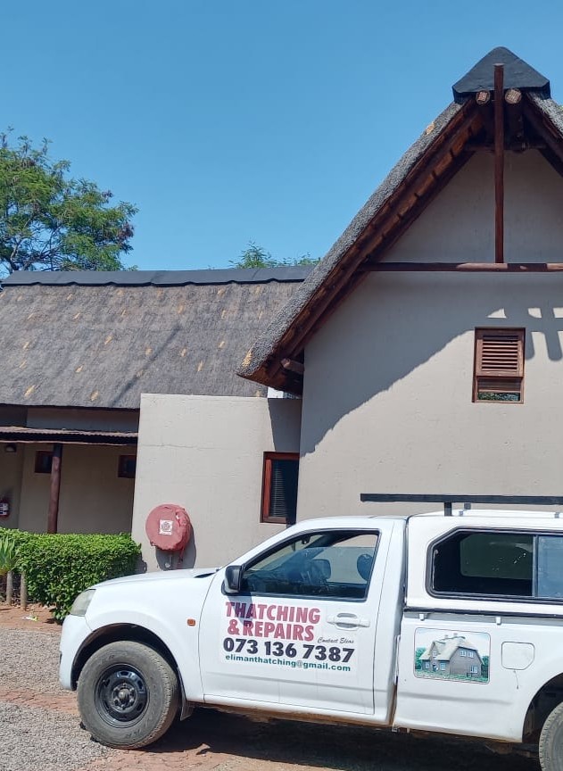 Lightning rod installation new thatch