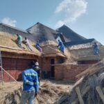 Thatch roof inspection repairs